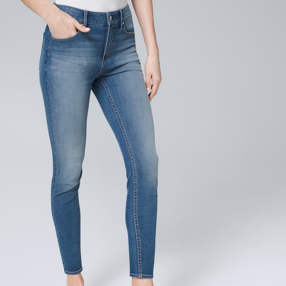 WHBM Ultimate sculpt high-rise skinny crop jeans